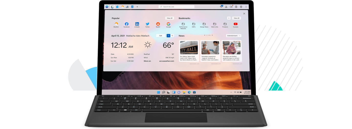 OneLaunch provides a great desktop experience on windows 11.