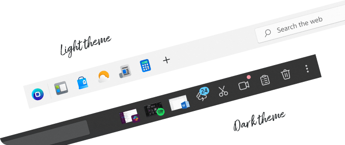 OneLaunch themes dark light.